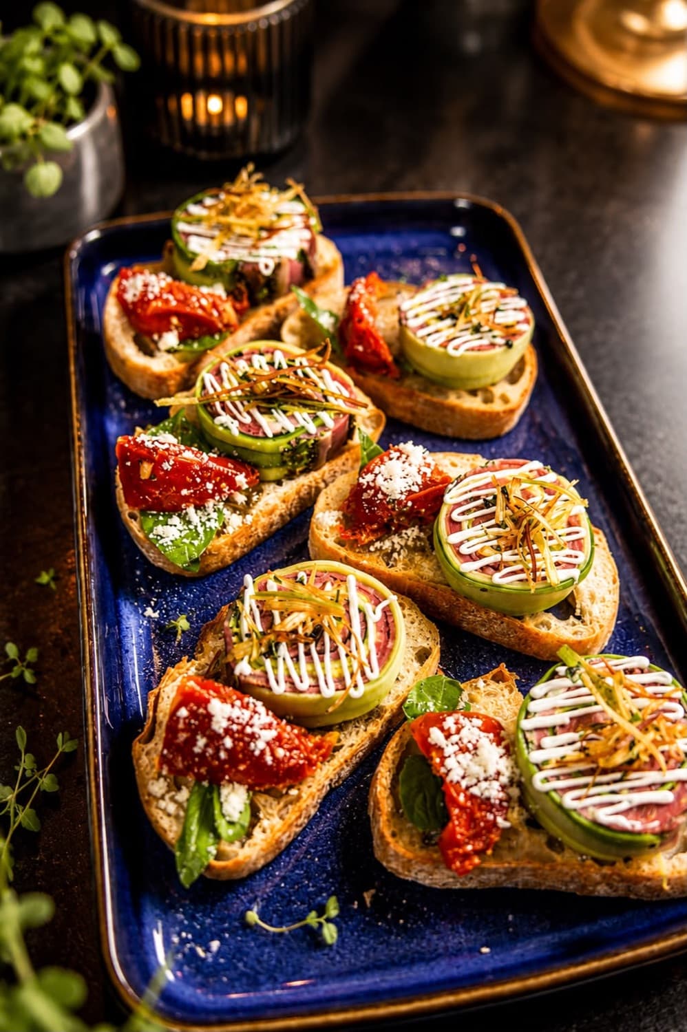 Candlelit evening canapés at LA Cafe Bistro