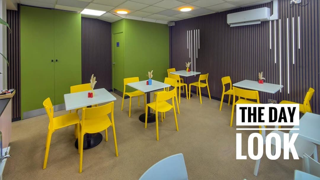 LA Cafe during the day — the day look