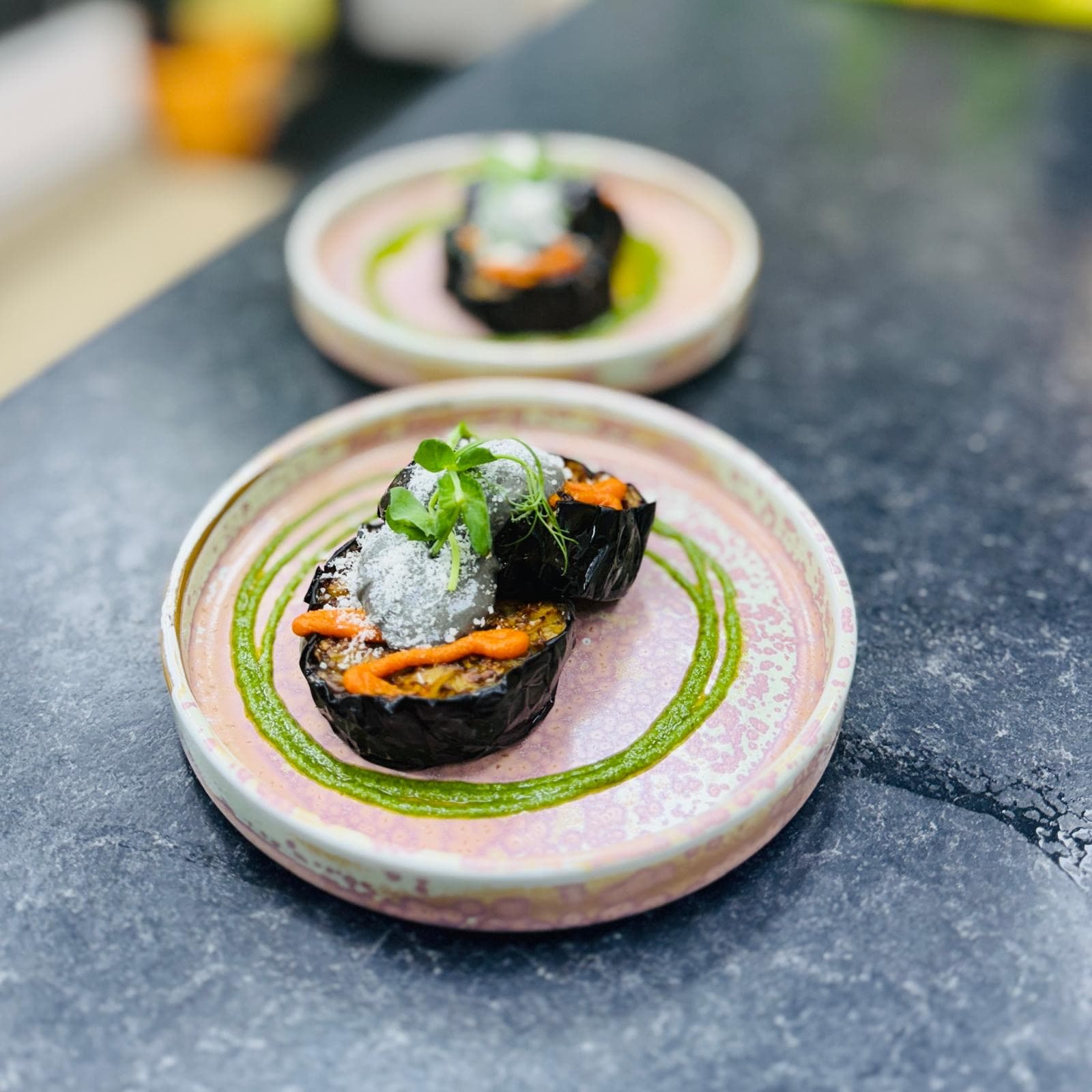 Nori-wrapped fine-dining appetiser